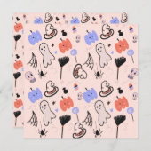 Retro Halloween  Gedekte Doodles (Voorkant / Achterkant)