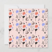 Retro Halloween  Gedekte Doodles (Achterkant)