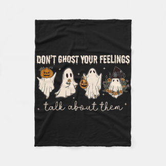Retro Halloween geestelijke gezondheid laat je tar Fleece Deken