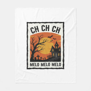 Retro Halloween Geheime Boom Silhouet Shirt De Fleece Deken