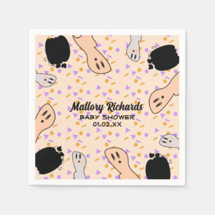 Retro Halloween Ghost Ons kleine Boo-Baby shower Servet