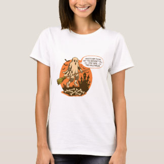 Retro Halloween Ghost Safety - Blijf veilig T-shirt