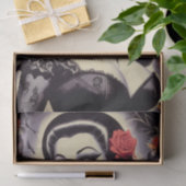 Retro Halloween Gothic Pin-up Tissuepapier (Geschenk)