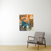  Retro Halloween Herfst 90s Klassieke collage Wandkleed (In situ)