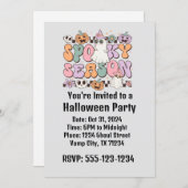 Retro Halloween Kaart (Voorkant / Achterkant)