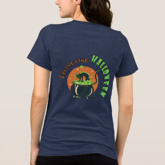 Retro Halloween Kat maken van Potion Tri-Blend Shirt