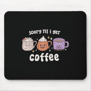 Retro Halloween Koffie Eng Tot Ik Krijg Koffielepe Muismat