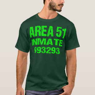 Retro Halloween-kostuum voor gevangene van Area 51 T-shirt