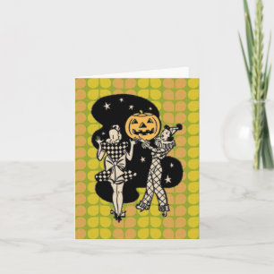 Retro Halloween Ladlies Kaart