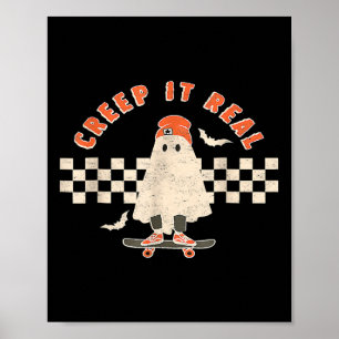 Retro Halloween maakt het echt leuk om te eten Poster