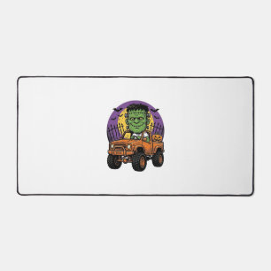 Retro Halloween Monster Truck Pompoen Shirt_1 Bureaumat