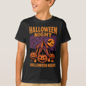 Retro Halloween Night Festival Kleding Unisex T-shirt (Voorkant)