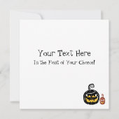 Retro Halloween O'Rama Kaart (Achterkant)