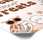 Retro Halloween Party Geen Tricks Gewoon Treats Si Poster (Hoek)