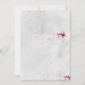 Retro Halloween Party Kaart (Achterkant)