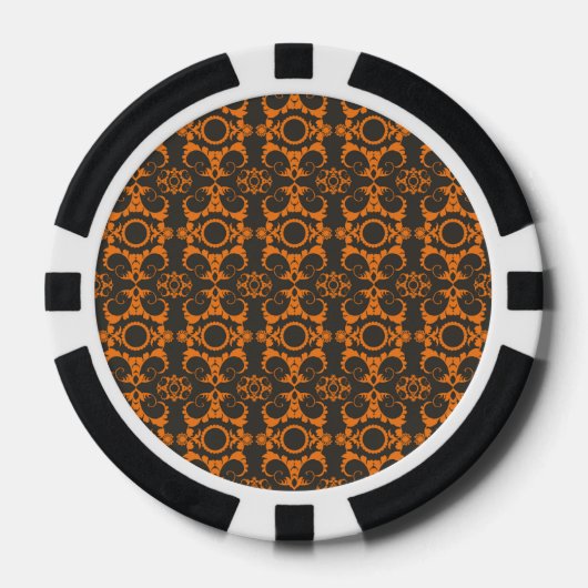 Retro Halloween Party Pokerchips (Voorkant)