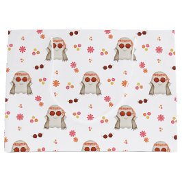 Retro Halloween Schattigee Kinder Floral Ghost Groot Cadeauzakje