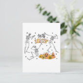 Retro Halloween Shirt, Funny Halloween Skull Briefkaart (Staand voorkant)