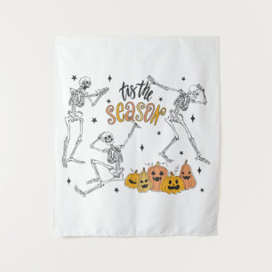 Retro Halloween Shirt, Funny Halloween Skull Wandkleed