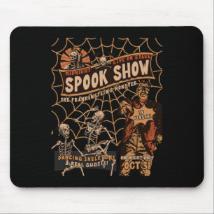 Retro Halloween Skeleton Horror Monster Midnight S Muismat