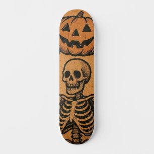 /Retro Halloween skeletten Skateboard