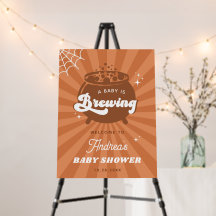 Retro Halloween Super bébé brasse Baby shower