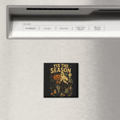 Retro Halloween Tis' The Season Magneet (Insitu (Vaatwasser))