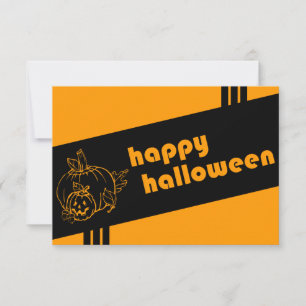 retro halloween uitnodiging