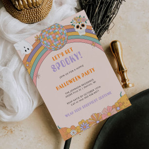 Retro Halloween Uitnodiging voor een Groovy Hallow
