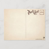 Retro Halloween Witch Face Briefkaart (Achterkant)