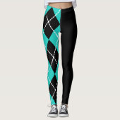Retro halve argyle Leggings (Voorkant)