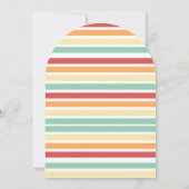 Retro halve daisy Baby shower Kaart (Achterkant)