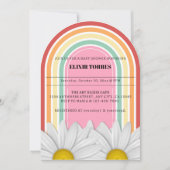 Retro halve daisy Baby shower Kaart (Voorkant)