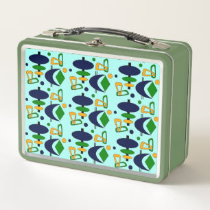 Retro Halvemaan Totem Vorm Metal Lunch Box