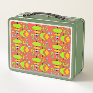 Retro Halvemaan Totem Vorm Metal Lunchbox