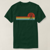 Retro Ham Radio Antenne T-shirt (Design voorkant)