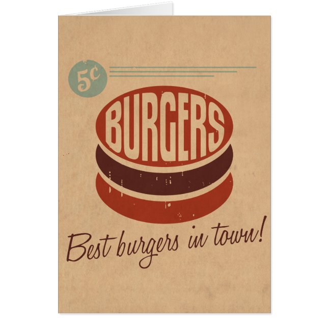 Rétro hamburger (Devant)