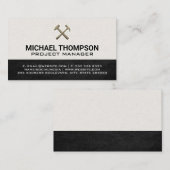 Retro Hammers Logo Visitekaartje (Voorkant / Achterkant)