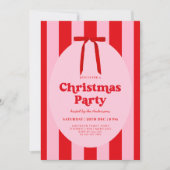 Retro Hand Drawn Christmas Party Invitation (Devant)