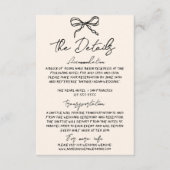 Retro Hand geschreven Getrokken eigenzinnige Bruil Informatiekaartje (Voorkant)