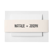 Retro Hand Geschreven Unieke Trendy Boho Wedding Uitnodigingen Wikkel (Voorkant Voorbeeld)