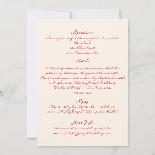 Retro hand getekend geschreven eigenzinnig alles i kaart (Achterkant)