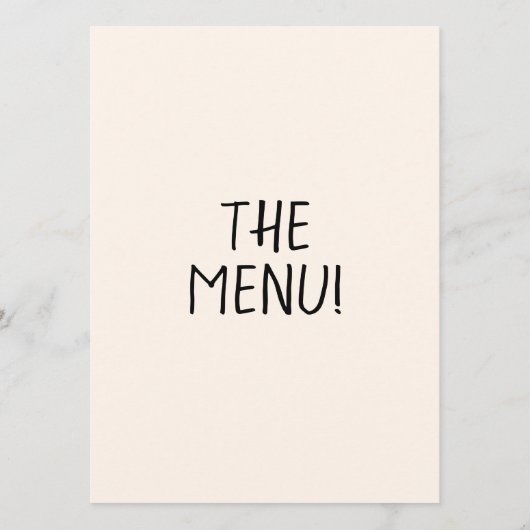 Retro Hand getrokken champagneglazen eigenzinnige  Menu (Achterkant)