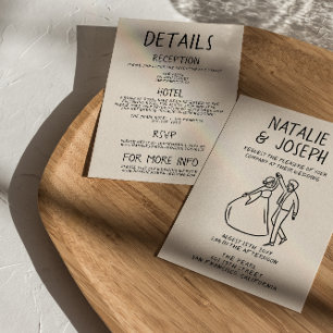 Retro Hand getrokken Sketchy eigenzinnig Alles in  Kaart