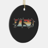 Retro  handbalspeler keramisch ornament (Rechts)