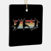 Retro  handbalspeler keramisch ornament (Rechts)