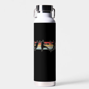 Retro  handbalspeler waterfles