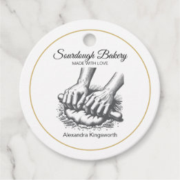 retro handgemaakte Sourdough bakkerij voor bakker Bedankjes Labels