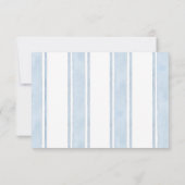 Retro handgetekende blauw Afstuderen Bedankkaart (Achterkant)