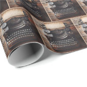 Retro Handmatige Typewriter Cadeaupapier (Rol Hoek)